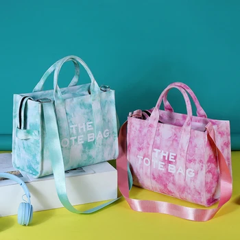 Lüks Markalar Batik Tote Kadın Çanta Tasarımcısı Tuval Alışveriş Çantalar Mektup Omuz Kadınlar için Crossbody Çanta 2022 Evrak Çantası