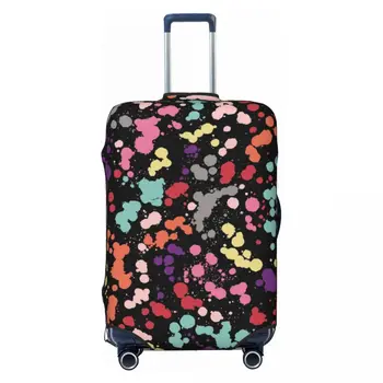 Çok renkli Sıçramak Desen bavul kılıfı Tatil Noktalar Boyama Pratik valiz İş Koruma
