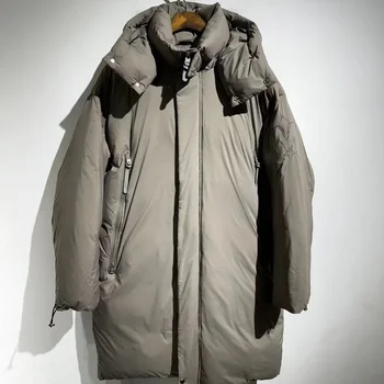 Yüksek Sokak 1: 1 Lüks Vintage Aşağı dolu Ceket Sıcak Ceketler Rüzgarlık Rahat erkek giyim Traf Streetwear Giyim Techwear
