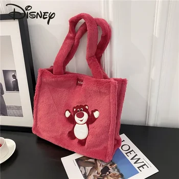 Disney Yeni kadın pelüş çanta Moda Yüksek Kaliteli Kız Çanta Karikatür Rahat Büyük Kapasiteli Çok Fonksiyonlu saklama çantası