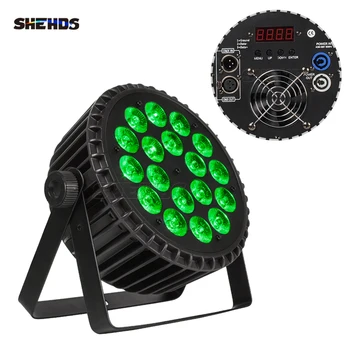 SHEHDS Alüminyum alaşımlı LED Par büyük / Düz Düz 18x18W RGBWA+UV/18X12W RGBW Par ışık DJ Bar Disko Parti Sahne