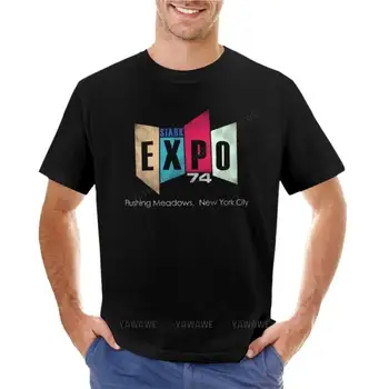 pamuklu erkek tişörtü Stark Expo ' 74 T-Shirt erkek beyaz siyah kazak büyük boy erkekler için yeni siyah tişört erkekler için