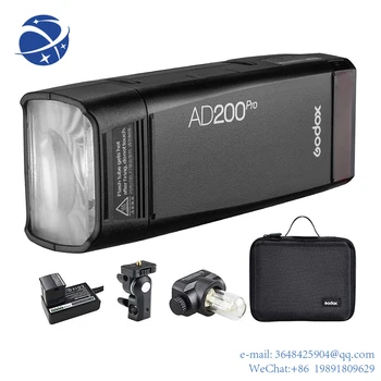 YYHC Ad200pro 200ws 2.4 g 1/8000 Hss 500 Tam Güç Kamera Strobe flaş ışığı 2900mah Pil İle cep Flaş Strobe Godox