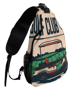Golf Spor Tema Göğüs Çanta Kadın Erkek Su Geçirmez postacı çantası Kadın Seyahat Spor Ayarlanabilir Bir Omuz Crossbody Çanta